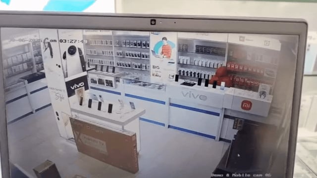 The incident occurred at the Big C showroom in Hyderabad.