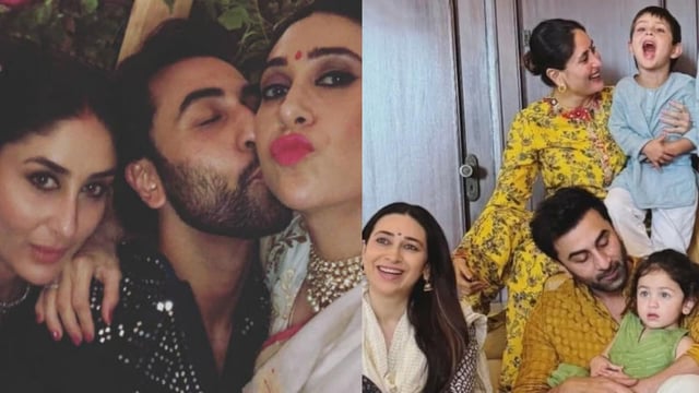 Kareena Kapoor Khan, Ranbir Kapoor and Karisma Kapoor