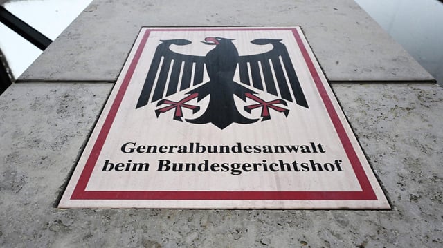 Wappen des Generalbundesanwalts mit Adler.