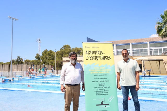 Pedro Bestard y Toni Prats, en el polideportivo de Sant Ferran.