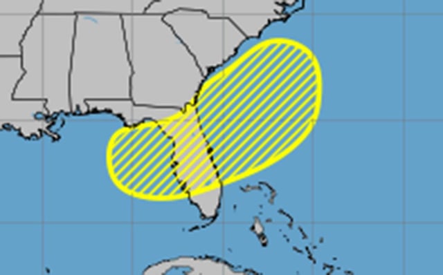 The tropical outlook as of 8 a.m. Tuesday, July 1, 2025. (NHC)