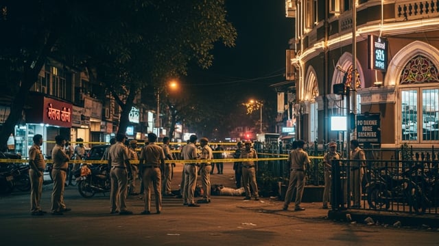 Crime scene outdoor mumbai police