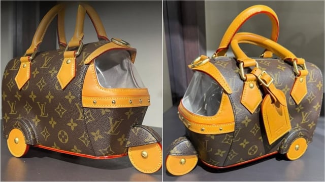 Louis Vuitton blends high fashion and street culture with autorickshaw handbag.