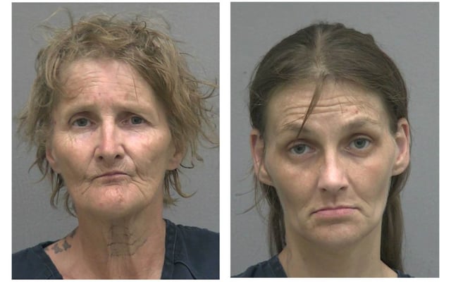 Sabine Thrift, left, and Tamara Stoiber were arrested on Saturday, June 28, 2025. (Alachua County Jail)