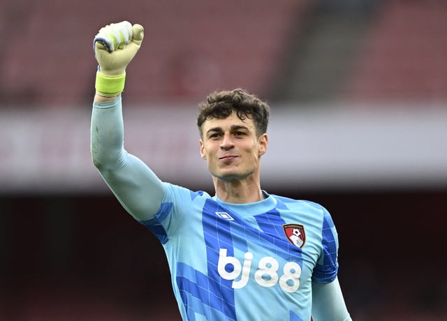 Soccer Football - Premier League - Arsenal v AFC Bournemouth - Emirates Stadium, London, Britain - May 3, 2025, AFC Bournemouth's Kepa Arrizabalaga celebrates after the match REUTERS/Tony O Brien/File Photo