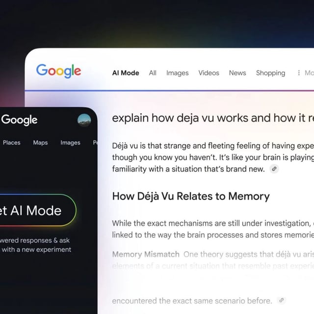 A screenpage showing Google AI Mode.