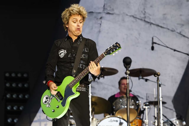 Green Day performs on the JaM Cellar Stage during the first day of BottleRock at the Napa Valley Expo on May 23, 2025. During Green Day’s concert in Luxembourg, Billie Joe Armstrong removed a fan from the stage after the fan played Oasis’ “Wonderwall” instead of “Good Riddance (Time of Your Life).”