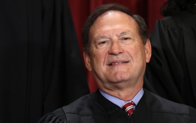Associate Justice Samuel Alito poses for an official portrait.