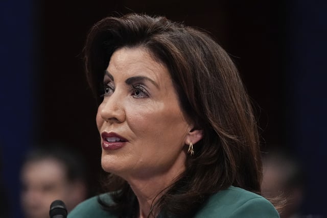 New York Governor Kathy Hochul speaks during a House Committee on Oversight and Government Reform hearing, Thursday, June 12, 2025, at the U.S. Capitol in Washington DC.