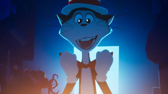An image from the Cat in the Hat animated movie trailer
