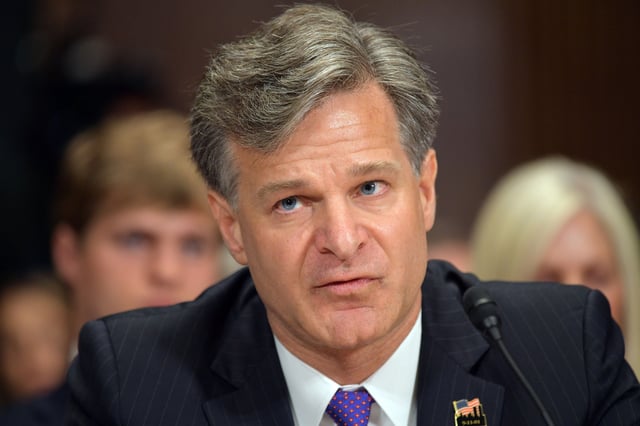 Christopher Wray testifies before the Senate Judiciary Committee on his nomination to be the director of the Federal Bureau of Investigation in the Dirksen Senate Office Building on Capitol Hill on July 12, 2017 in Washington, DC.