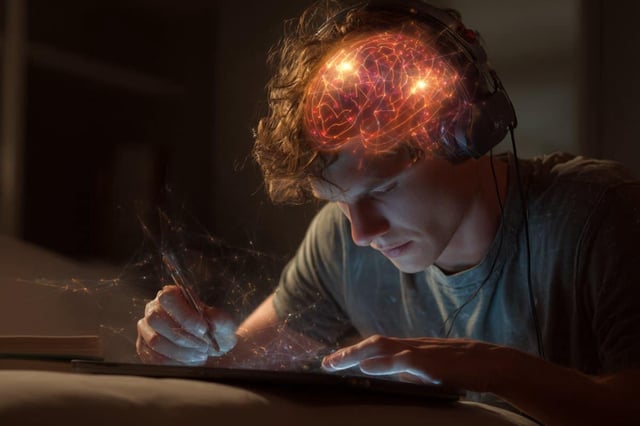 The study showed, via brain scans, that individuals with stronger brain connectivity between the dlPFC and the posterior parietal cortex performed better in maths learning tasks. Credit: Neuroscience News