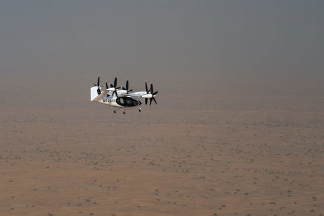 Joby Aviation S4 eVTOL air taxi in Dubai UAE