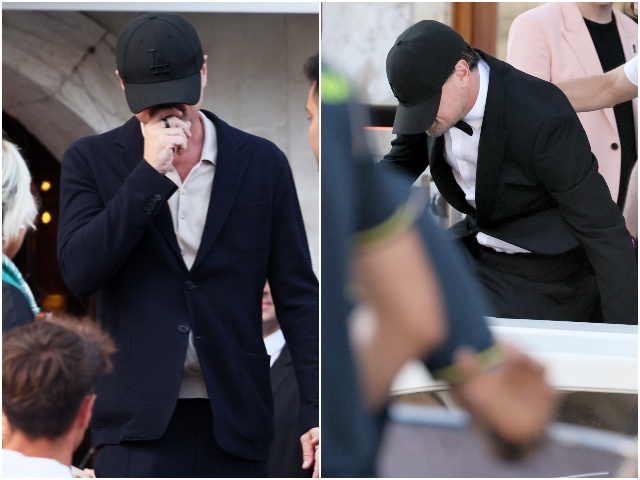 VENICE, ITALY - JUNE 26: Leonardo Di Caprio is sighting ahead of Jeff Bezos and Lauren Sanchez Wedding at Hotel Gritti on June 26, 2025 in Venice, Italy. (Photo by Ernesto Ruscio/GC Images)