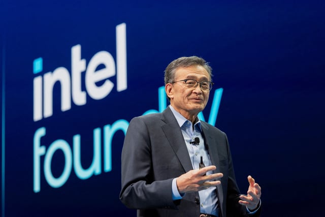 Intel's CEO Lip-Bu Tan speaks at the company's Annual Manufacturing Technology Conference in San Jose, California, U.S. April 29, 2025.  REUTERS/Laure Andrillon/File Photo