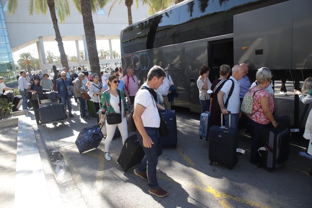 Turistas del Imserso en Mallorca.