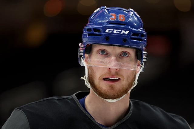 John Klingberg #36 of the Edmonton Oilers skates during practice prior to the 2025 Stanley Cup Final against the Florida Panthers at Rogers Place on June 03, 2025 in Edmonton, Alberta. (Photo by Steph Chambers/Getty Images)