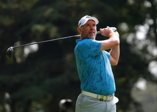 Golf - LIV Golf - Mexico City - Club de Golf Chapultepec, Naucalpan, Mexico - April 25, 2025 Majesticks GC's Lee Westwood in action REUTERS/Raquel Cunha