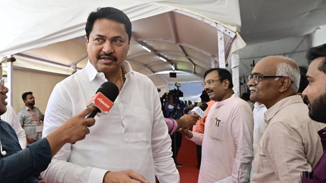 Congress MLA Nana Patole at Vidhan Bhavan (Anshuman Poyrekar/ Hindustan Times)