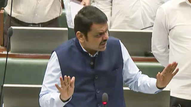 **EDS: THIRD PARTY IMAGE** In this screenshot via @MlsComputerAssembly on Youtube, Maharashtra Chief Minister Devendra Fadnavis speaks during the Monsoon session of the State Assembly, in Mumbai, Tuesday, July 1, 2025. (Youtube/MlsComputerAssembly via PTI Photo)(PTI07_01_2025_000279B) (@MlsComputerAssembly)