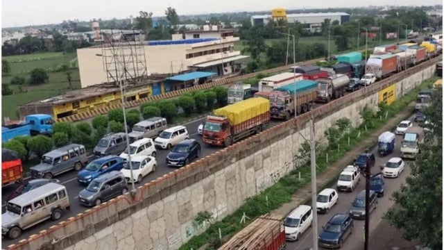 NHAI traffic highway indore dewas MP