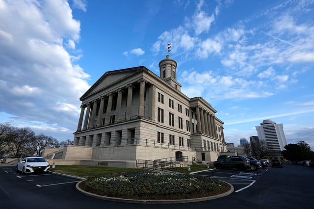 The Tennessee State Capitol in Nashville, Tennessee, on February 10.