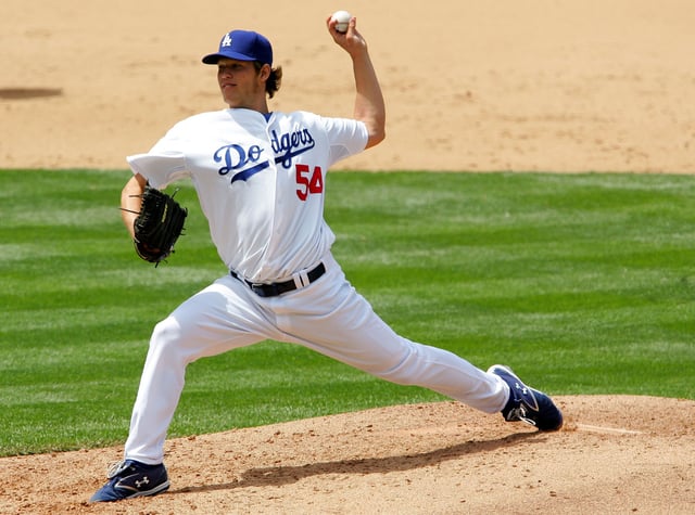 Clayton Kershaw pitches in his MLB debut on May 25, 2008.
