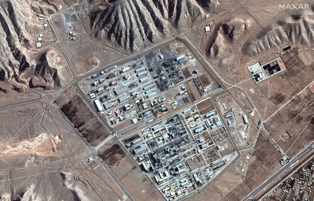 This satellite image shows Iran's Isfahan nuclear facility on June 24, 2025.