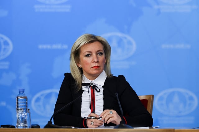 Spokesperson of Russia's Foreign Ministry Maria Zakharova attends the annual press conference held by Foreign Minister Sergei Lavrov in Moscow, Russia, January 14, 2025. REUTERS/Evgenia Novozhenina/File Photo