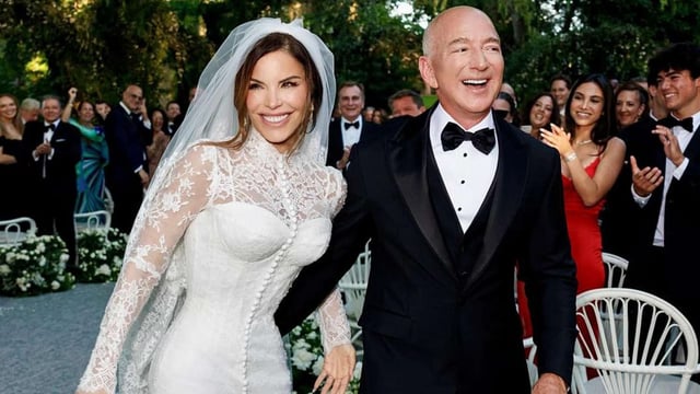 Lauren Sanchez and Jeff Bezos