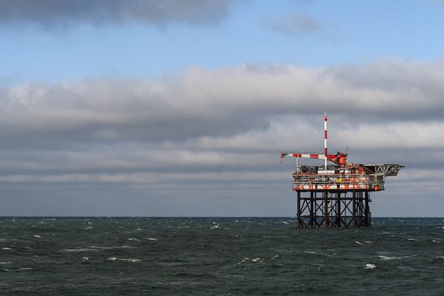 Bohrinsel des niederländischen Unternehmens One-Dyas in der Nordsee (Symbolbild).