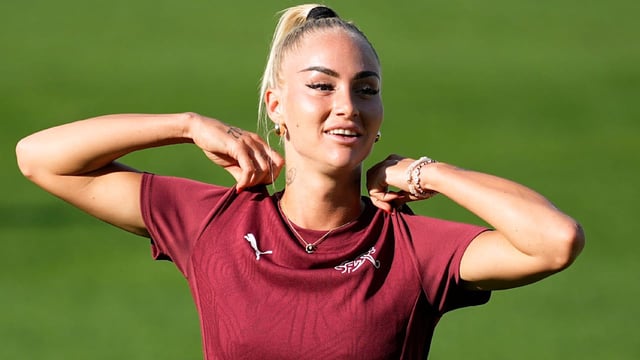 Alisha Lehmann zeigt sich vor der Frauen-EM mit überraschendem Look.
