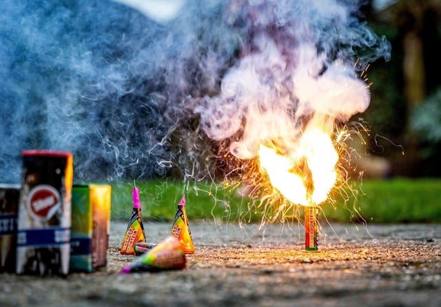 Die Explosion eines Böllers (Symbolbild)