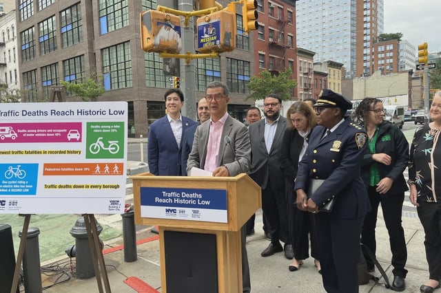 Transportation Commissioner Ydanis Rodriguez says the city's streets are safer than ever.