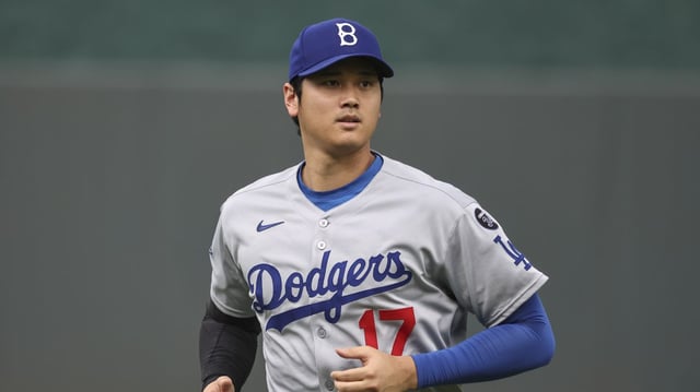 Los Angeles Dodgers Shohei Ohtani before an MLB game between the Los Angeles Dodgers and Kansas City Royals on June 29, 2025 at Kauffman Stadium in Kansas City in a "Salute to the Negro Leagues" game.