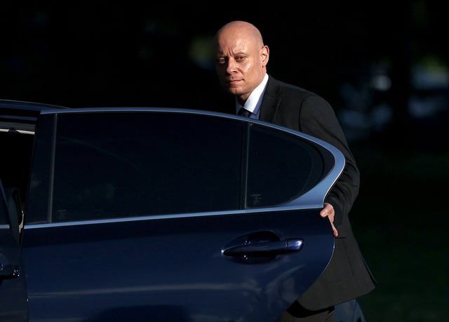 Brian Crowder gets in a vehicle after leaving the Leighton Criminal Court Building in Chicago, July 1, 2025. (Chris Sweda/Chicago Tribune)