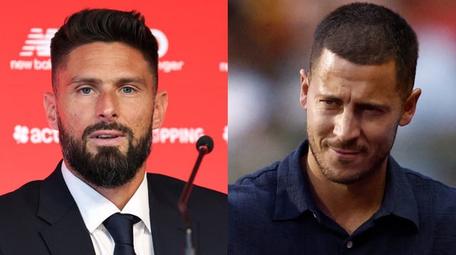 Olivier Giroud Eden Hazard 