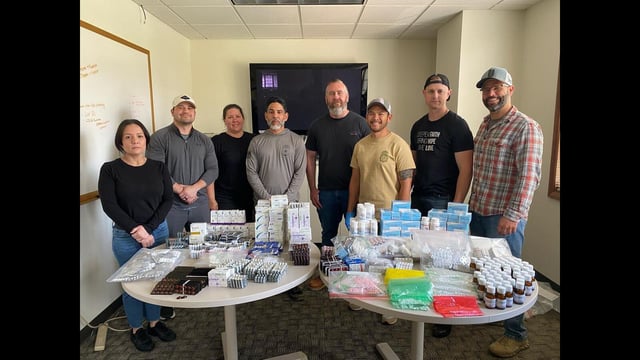 Joel Hall, a major re-shipper, was arrested, leading to the seizure of over 17,000 tablets of controlled medication. (HT PHOTO)