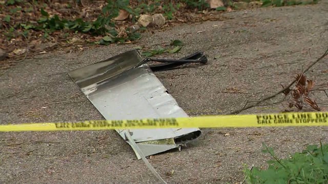 The wing part was found on a driveway in Raleigh, North Carolina.