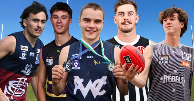 Rising talent, from left, Dayten Uerata, Harry Wilson, Sam Niklaus, Jack Watkins, Lenny Stephens.
