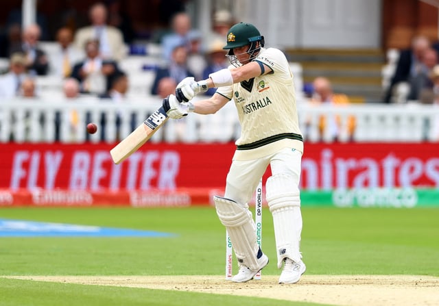 Cricket - 2025 ICC World Test Championship Final - South Africa v Australia - Lord's Cricket Ground, London, Britain - June 11, 2025 Australia's Steve Smith in action as he hits four runs Action Images via Reuters/Andrew Boyers/File Photo