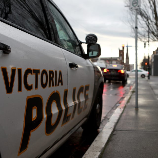 A view of the Victoria Police headquarters in Victoria, B.C., on Friday, December 20, 2024. THE CANADIAN PRESS/Chad Hipolito