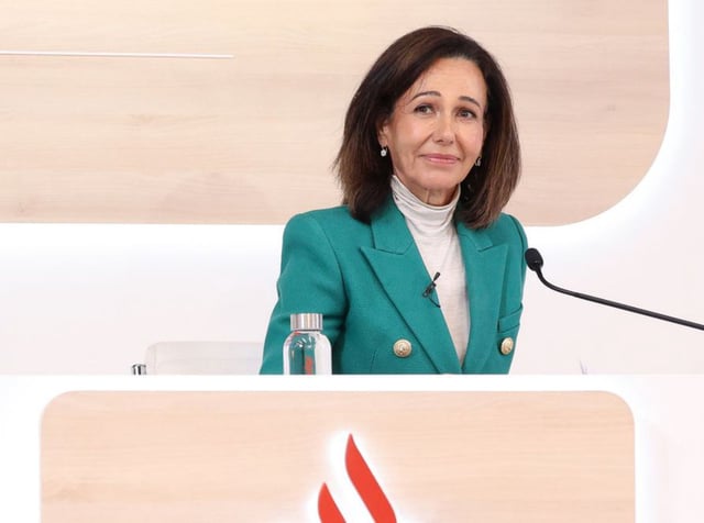 La presidenta del Santander, Ana Botín.  | MARTA FERNÁDEZ / EUROPA PRESS