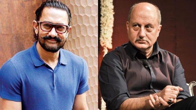 Anupam Kher recalls shutting up Aamir Khan for complaining about him to Mahesh Bhatt.