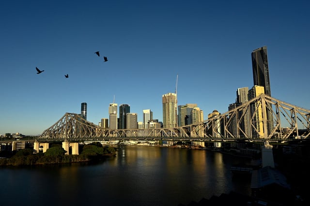A view of the city skyline of Brisbane, the city expected to be announced as host for the 2032 Olympic Games, in Brisbane, Australia, July 4, 2021. Picture taken July 4, 2021.  REUTERS/Jaimi Joy/File Photo