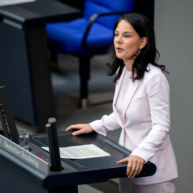 Annalena Baerbpck (Grüne) hielt vergangene Woche ihre letzte Rede im Bundestag.