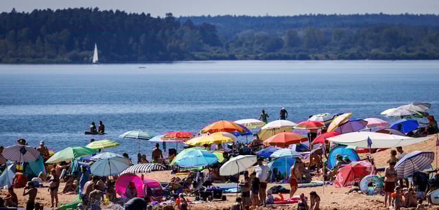 Badestrand am Brombachsee