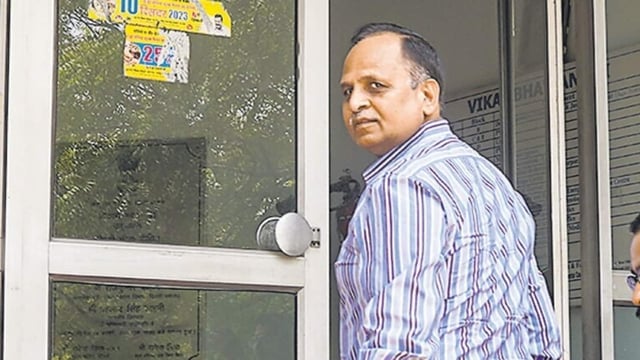 Former Delhi minister and AAP leader Satyendar Jain