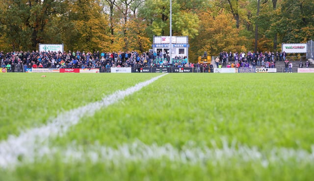 In der Feralpi-Arena in Riesa ereignete sich das Unglück.