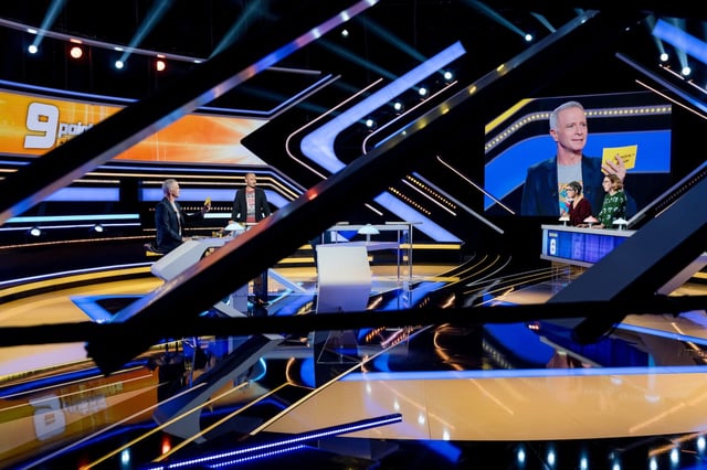 Lors du tournage d'une émission de «Questions pour un champion», en novembre 2023.